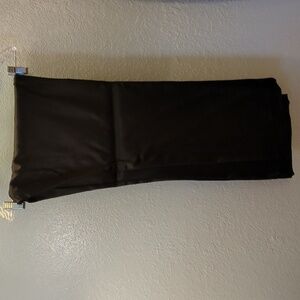 Satin, black trousers 14.